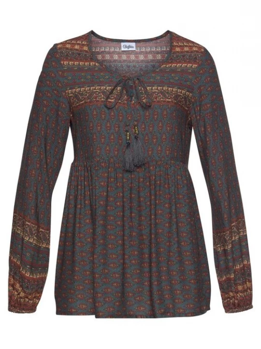 Obrázek produktu BUFFALO Tunika  indigo / hnědá / zelená