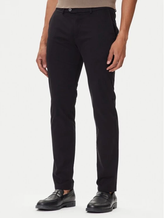 Obrázek produktu Bugatti Kalhoty z materiálu 4220 16224 Černá Slim Fit