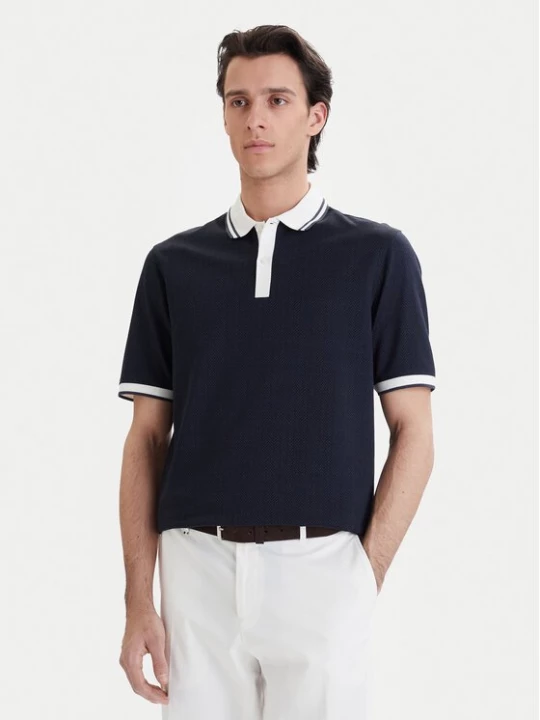 Obrázek produktu Bugatti Polokošile 8150-75112C Tmavomodrá Regular Fit