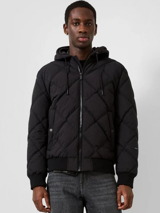 Obrázek produktu Bunda bomber s odnímatelnou kapucí QS černá