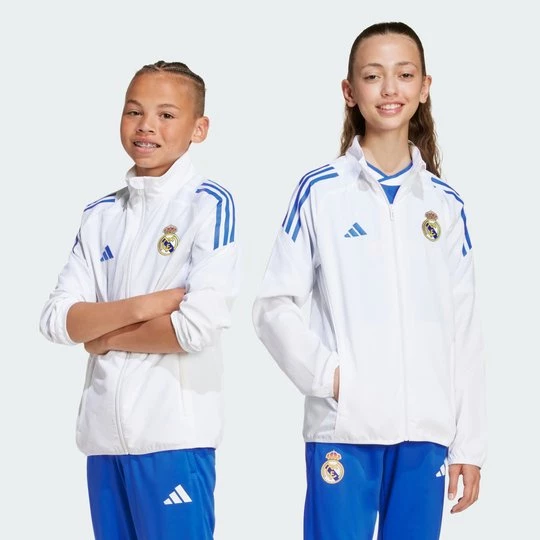 Obrázek produktu Bunda Real Madrid Tiro 25 Competition Presentation Kids Adidas bílá