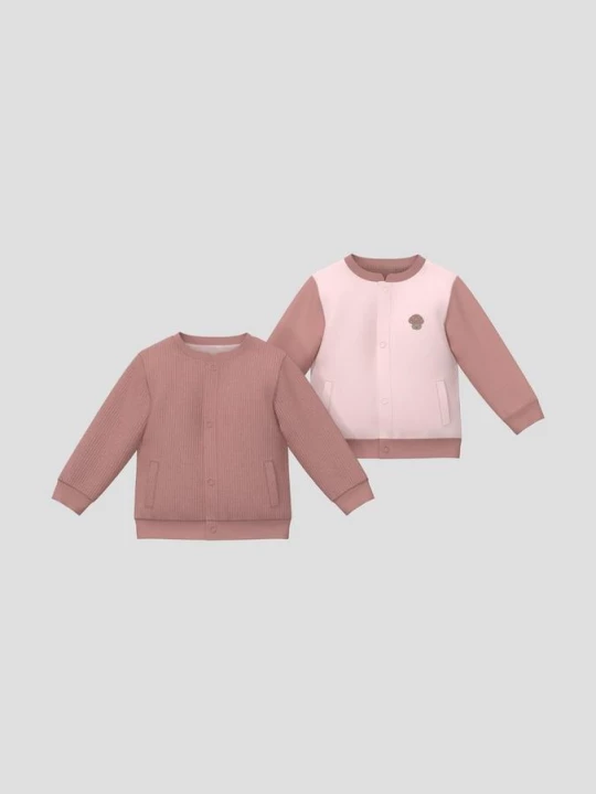 Obrázek produktu Unisex oboustranná propínací mikina s.Oliver růžová