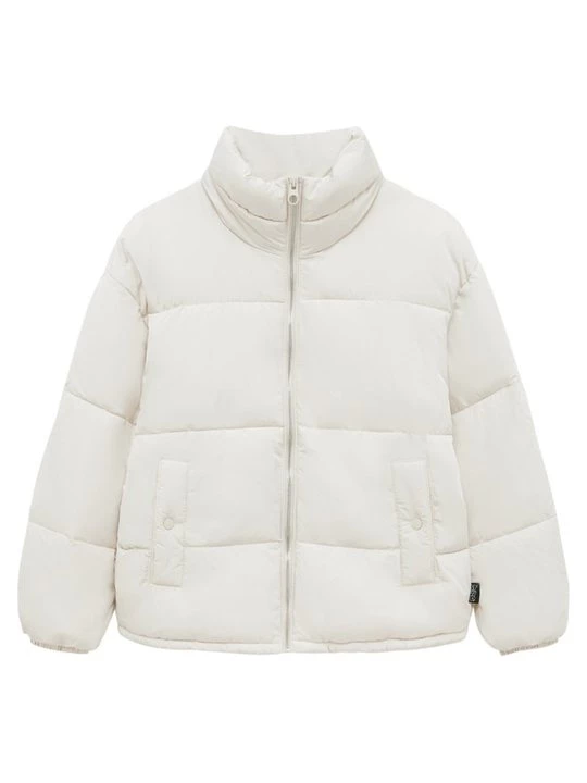Obrázek produktu Bunda z prachového peří PULL&BEAR melírovaná béžová
