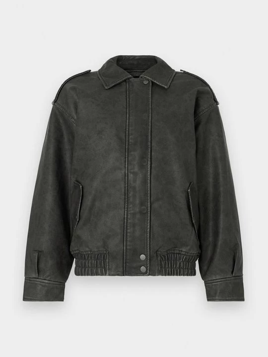 Obrázek produktu Bunda z umělé kůže Abercrombie & Fitch černá
