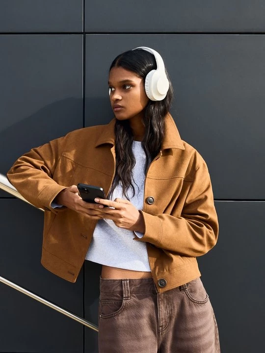 Obrázek produktu Bunda z umělé kůže Bershka tmavě hnědá