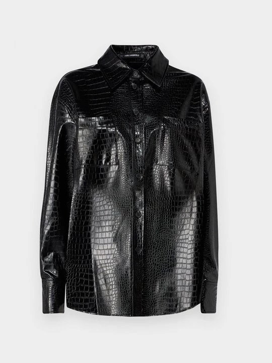 Obrázek produktu Bunda z umělé kůže KARL LAGERFELD černá
