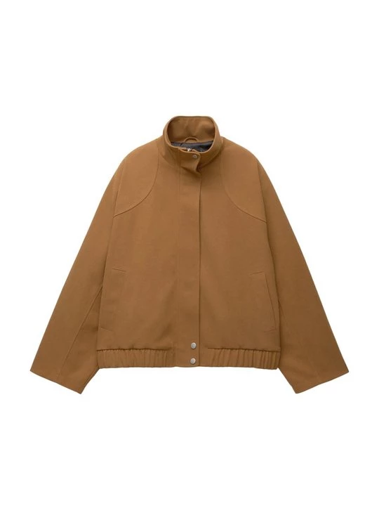 Obrázek produktu Bunda z umělé kůže PULL&BEAR hnědá