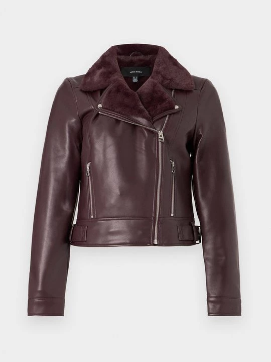 Obrázek produktu Bunda z umělé kůže Vero Moda bordeaux