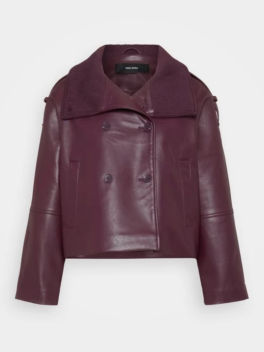 Obrázek produktu Bunda z umělé kůže Vero Moda bordeaux