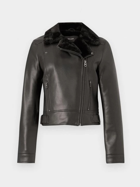 Obrázek produktu Bunda z umělé kůže Vero Moda tmavě hnědá