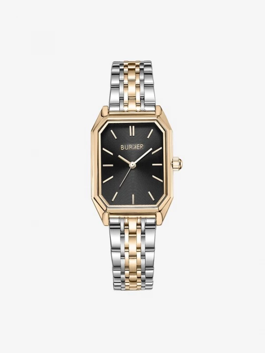 Obrázek produktu BURKER Watches Analogové hodinky 'Isabell Black Gold Silver' zlatá