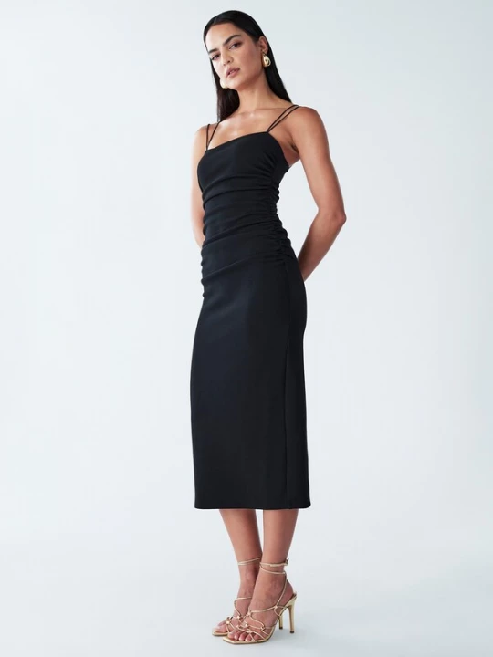 Obrázek produktu BWLDR Koktejlové šaty 'RYETTE MIDI DRESS'  černá