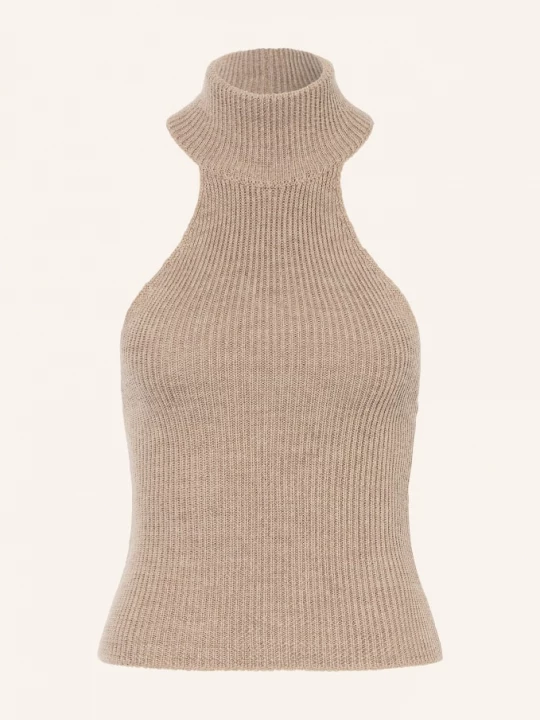 Obrázek produktu By Aylin Koenig Pletený Top Mae Z Merino Vlny černošedá