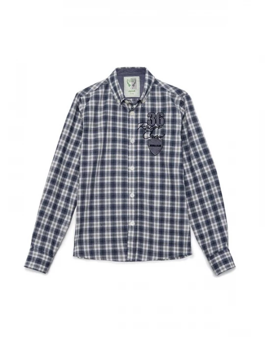Obrázek produktu By Diess Collection Košile námořnická modř / šedá / bílá