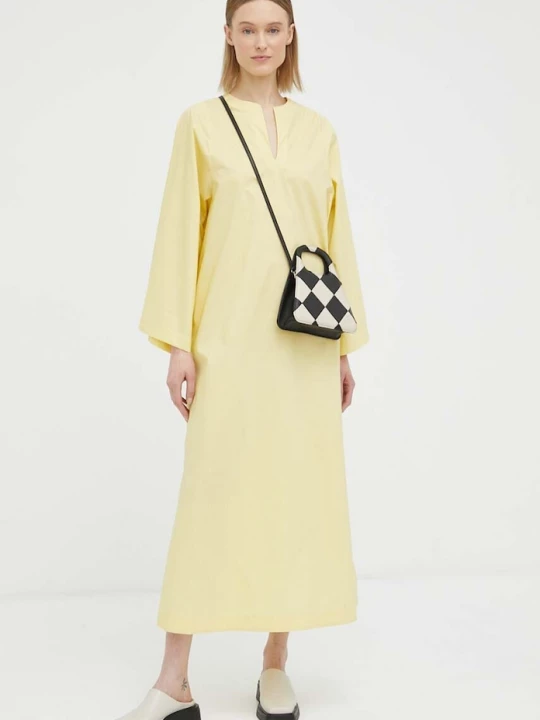 Obrázek produktu By Malene Birger Bavlněné šaty By Malene Birger žlutá