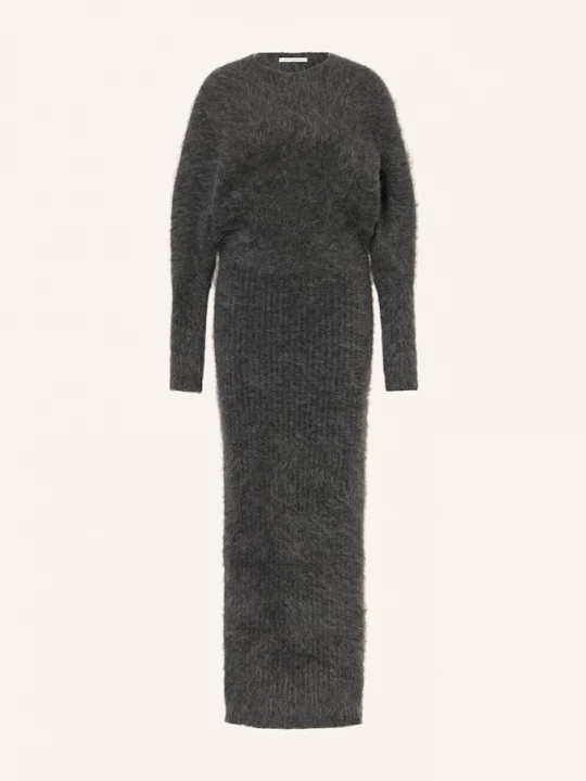 Obrázek produktu By Malene Birger Pletené Šaty Gislaine Hairy S Mohérem tmavě šedá
