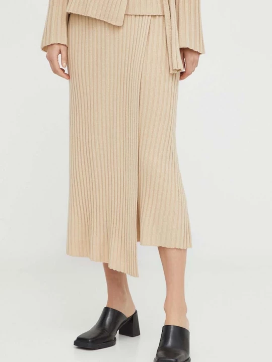 Obrázek produktu By Malene Birger Vlněná sukně By Malene Birger béžová
