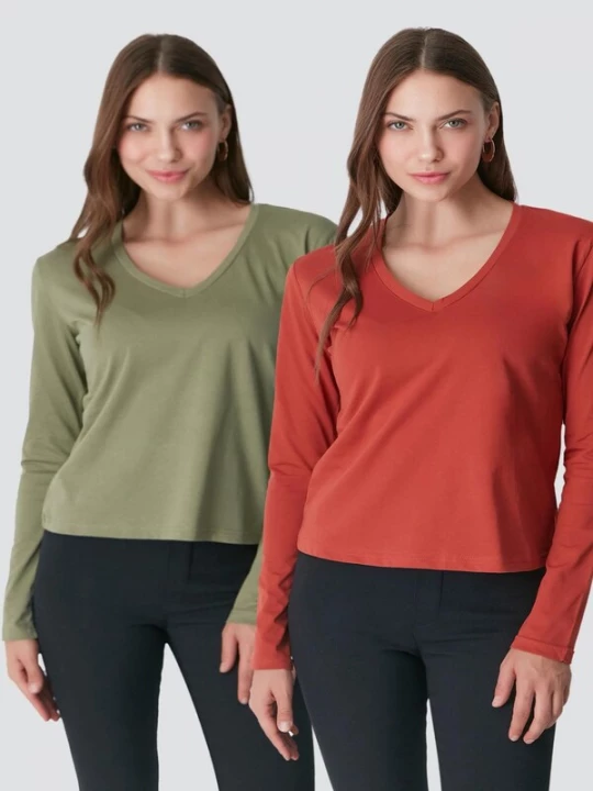 Obrázek produktu C&City Pyžamové kalhoty khaki / tmavě oranžová