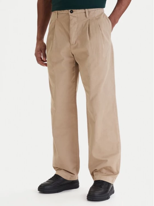 Obrázek produktu C.P. Company Kalhoty z materiálu 20CMPA136A110458G Béžová Loose Fit