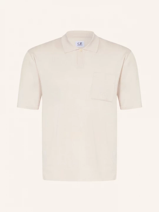 Obrázek produktu C.P. Company Pletené Polo Tričko krémová