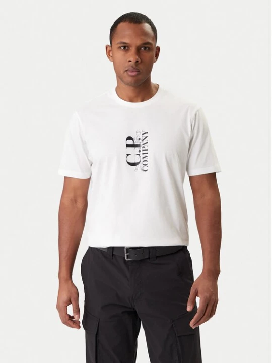 Obrázek produktu C.P. Company T-Shirt 20CMTS084A005100W Écru Regular Fit Krémová