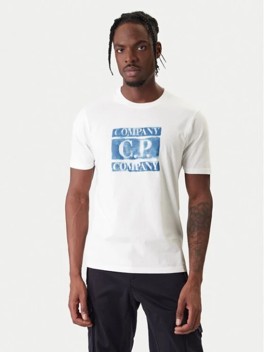 Obrázek produktu C.P. Company T-Shirt 20CMTS141A110579W Écru Regular Fit Krémová