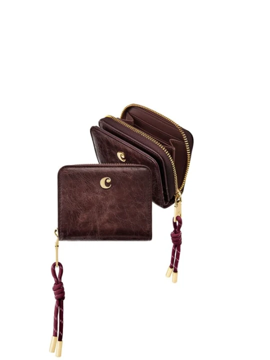 Obrázek produktu Cacharel Peněženka 'Card wallet with flap Philomène' burgundská červeň