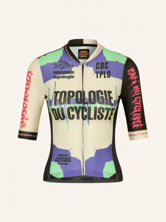 Obrázek produktu Café Du Cycliste Cyklistický Dres Bergida Topologie mátová / fialová / černá