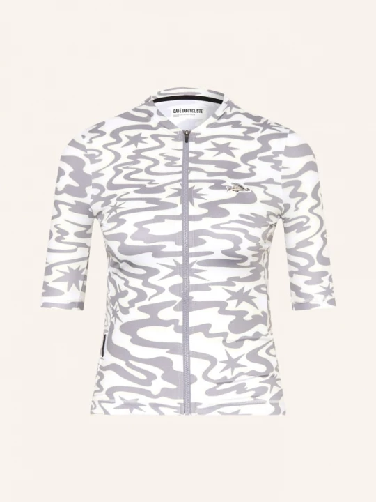 Obrázek produktu Café Du Cycliste Cyklistický Dres Laurette bílá / tmavě šedá / tmavě žlutá