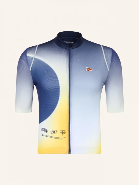 Obrázek produktu Café Du Cycliste Cyklistický Dres Mona modrá / žlutá / tmavě modrá CAFÉ DU CYCLISTE
