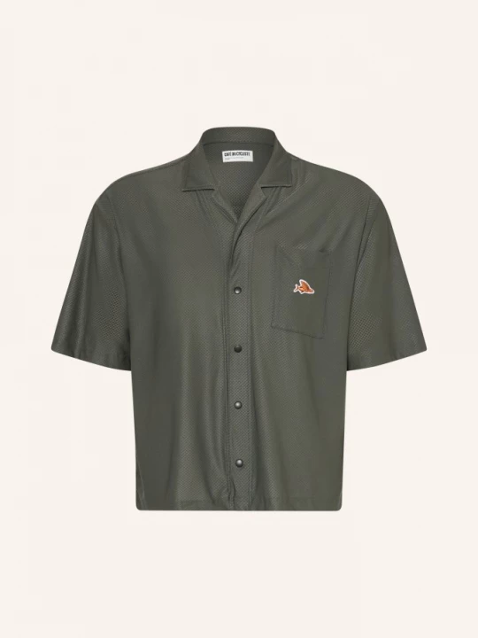 Obrázek produktu Café Du Cycliste Letní Košile Gladys Relaxed Fit Ze Síťoviny khaki