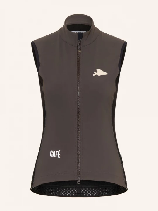 Obrázek produktu Café Du Cycliste Softshellová Cyklistická Vesta Sibille tmavě šedá / černá