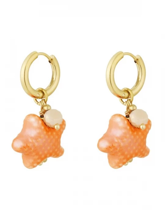 Obrázek produktu Cala Rose Náušnice 'OCEAN STAR' oranžová