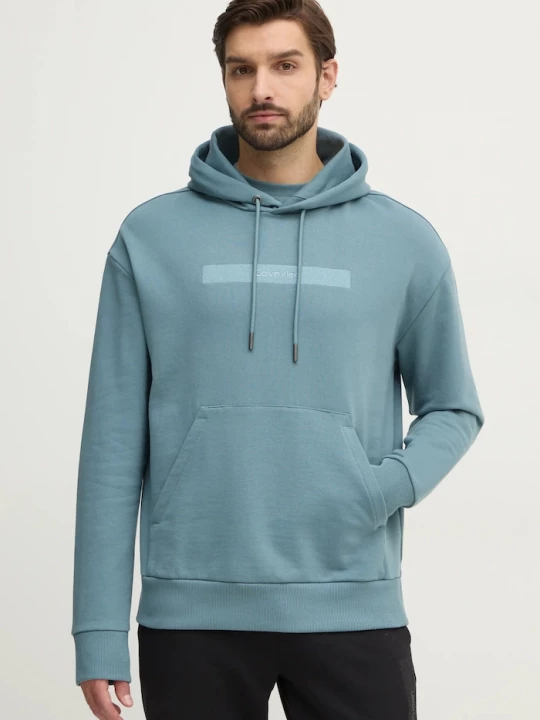 Obrázek produktu Calvin Klein Bavlněná mikina Calvin Klein tyrkysová