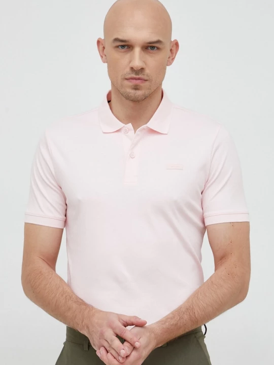 Obrázek produktu Calvin Klein Bavlněné polo tričko Calvin Klein růžová