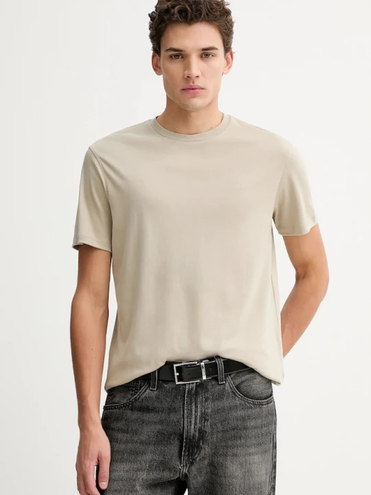 Obrázek produktu Calvin Klein Bavlněné tričko Calvin Klein béžová