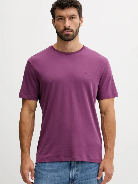 Obrázek produktu Calvin Klein Bavlněné tričko fialová