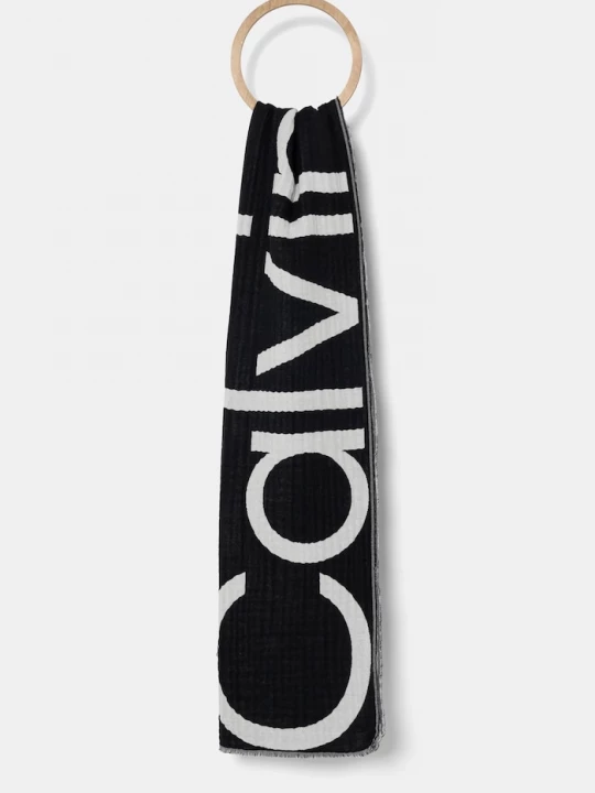Obrázek produktu Calvin Klein Bavlněný šátek černá