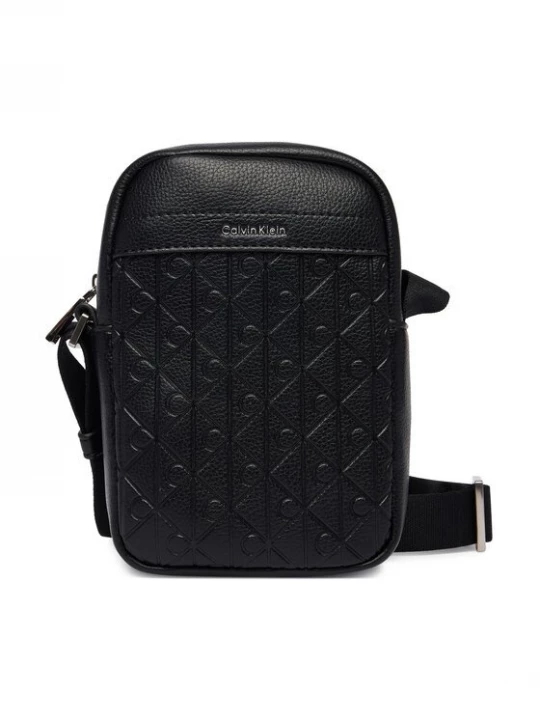 Obrázek produktu Calvin Klein Brašna Emblem Aop Emboss Slim Reporter LV04D3228G Černá