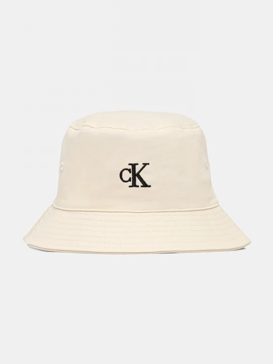 Obrázek produktu Calvin Klein bucket klobouk dámský bavlněný béžová