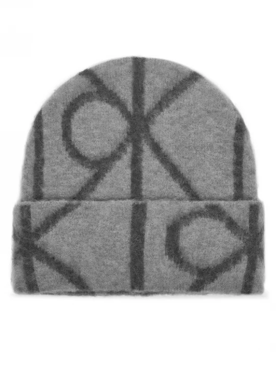 Obrázek produktu Calvin Klein Čepice Emblem Aop Brushed LV04D8071G Šedá