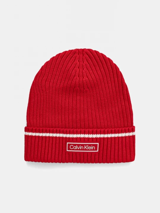 Obrázek produktu Calvin Klein Dětská čepice s příměsí vlny červená