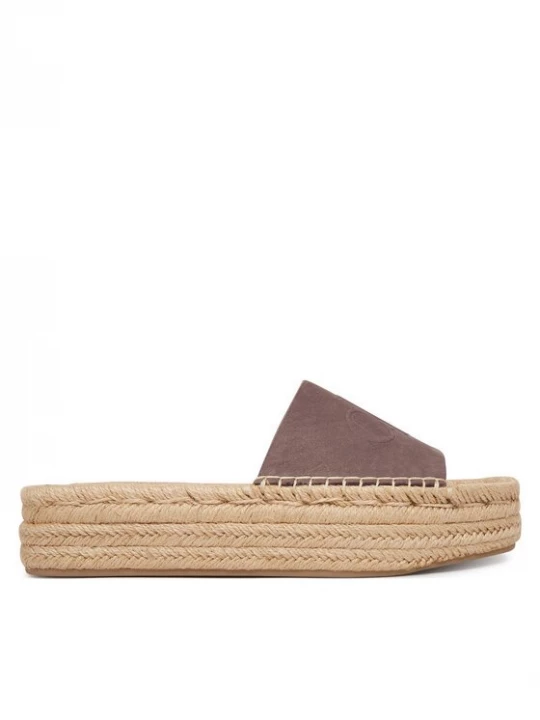 Obrázek produktu Calvin Klein Espadrilky Flatf Espa Mule Nub Mg HW0HW02890 Hnědá
