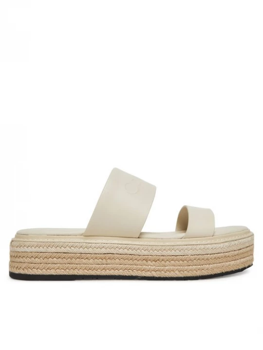 Obrázek produktu Calvin Klein Espadrilky Flatform Wedge Slide - He HW0HW02374 Écru Krémová