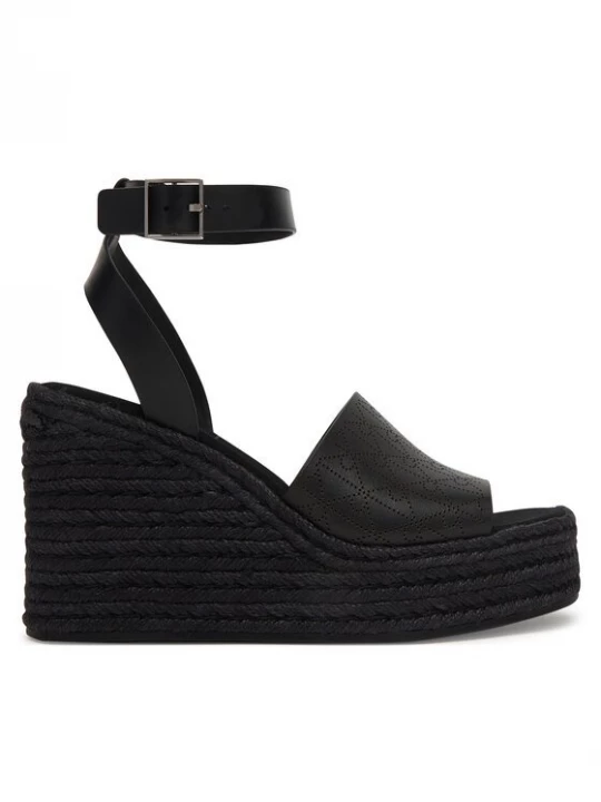 Obrázek produktu Calvin Klein Espadrilky Wedge Espad 70 Aop Lth HW0HW03138 Černá