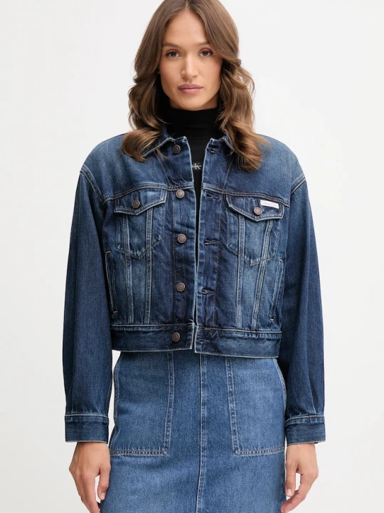 Obrázek produktu Calvin Klein Jeans Bavlněná džínová bunda Calvin Klein Jeans modrá
