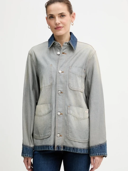Obrázek produktu Calvin Klein Jeans Bavlněná džínová bunda modrá