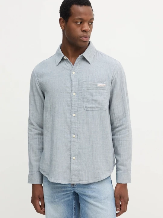 Obrázek produktu Calvin Klein Jeans Bavlněná košile Calvin Klein Jeans modrá
