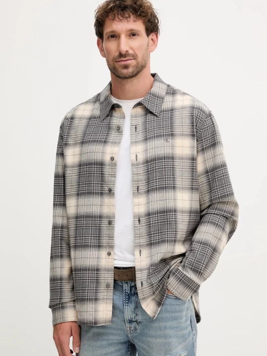 Obrázek produktu Calvin Klein Jeans Bavlněná košile Calvin Klein Jeans šedá
