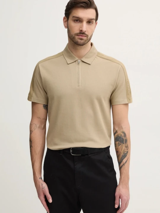 Obrázek produktu Calvin Klein Jeans Bavlněné polo tričko Calvin Klein Jeans béžová